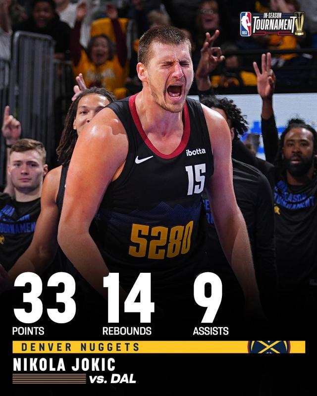 九游官网登录-16中14送独行侠首败 约基奇再把一项纪录收入囊中